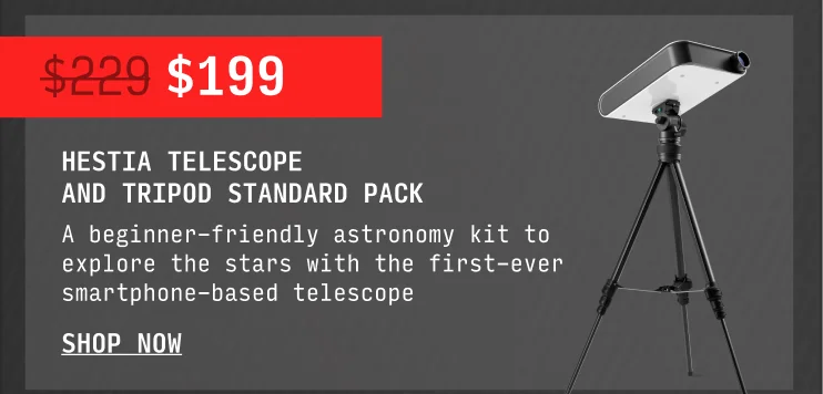 Hestia Telescope and Tripod Standard Pack