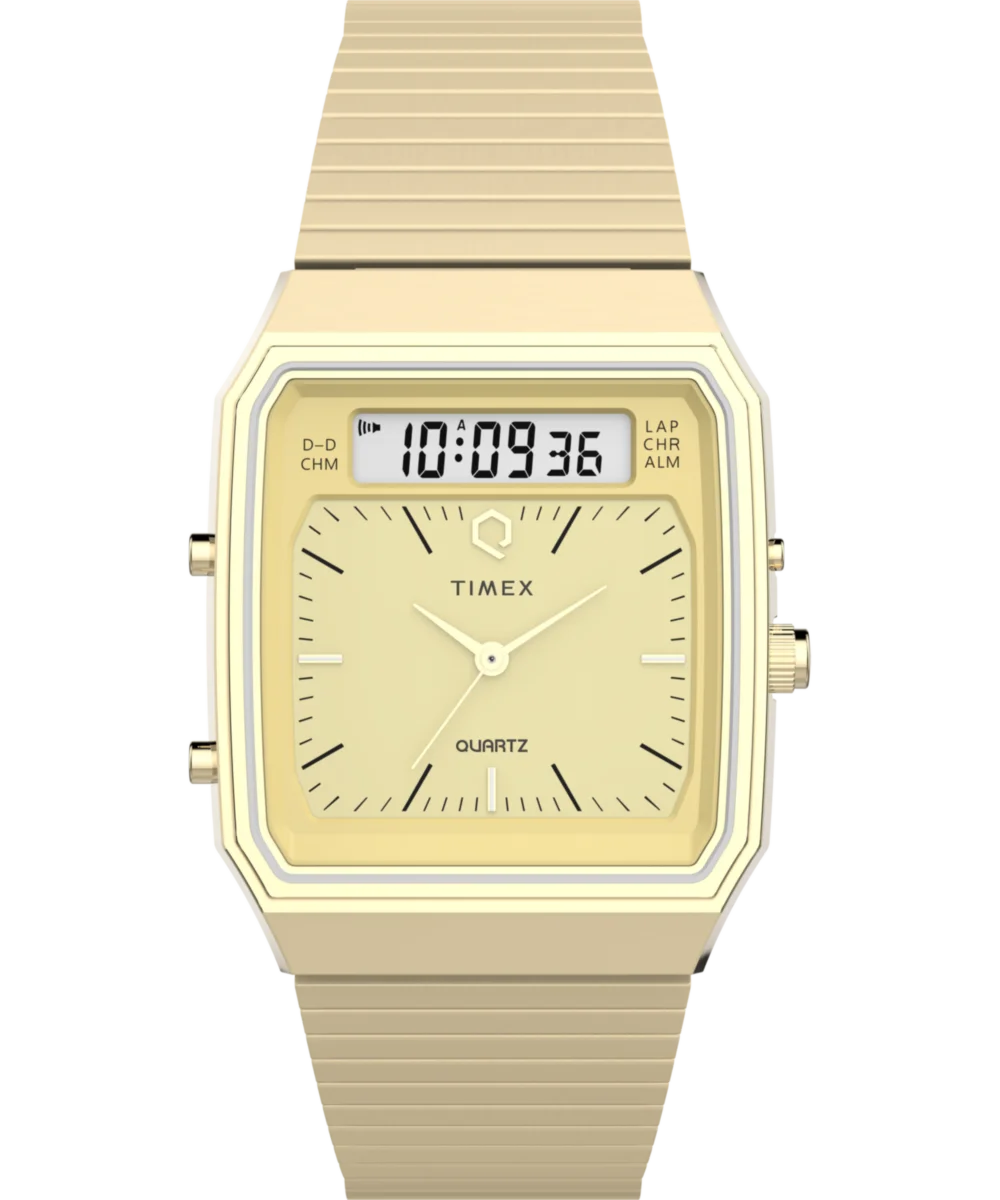 Image of Q Timex® 1982 Ana-Digi Reissue 33mm Stainless Steel Bracelet Watch
