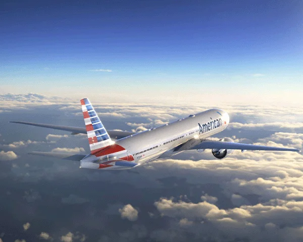 View of airplane.