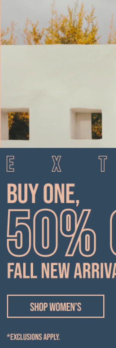 Buy One Get One 50% off Shop Women's
