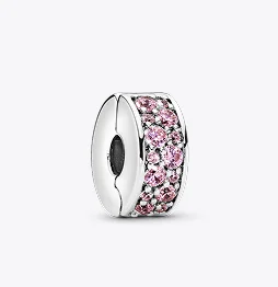 Pink Pavé Clip Charm