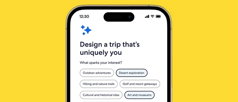 A personalized itinerary created with Expedia's AI-powered Itinerary Builder.