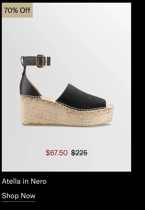 Atella in Nero 70% OFF- SHOP NOW