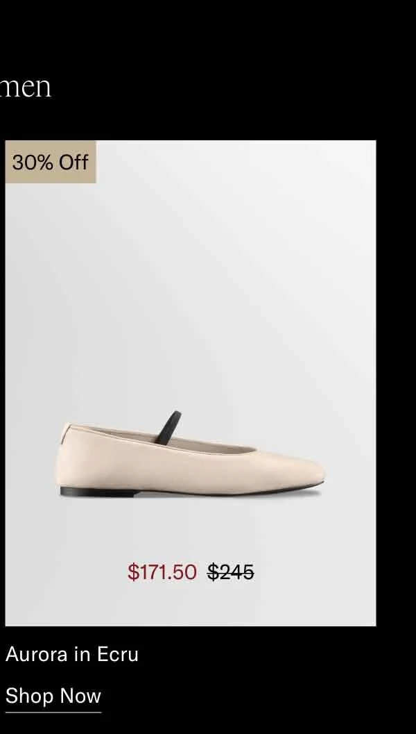 Aurora in Ecru 60% OFF-Shop Now