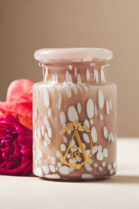 Apothecary 18 Floral Peony Blush Glass Jar Candle