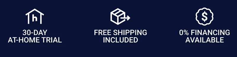 30-day at-home trial. Free shipping included. 0% financing available.