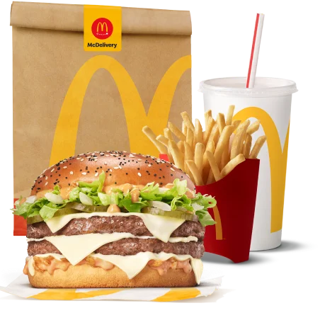 McDelivery® bag with a Big Arch Meal.
