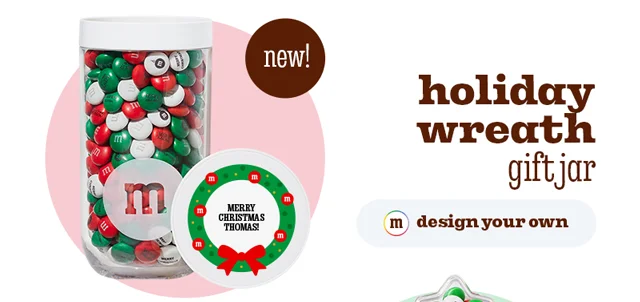HOLIDAY WREATH GIFT JAR