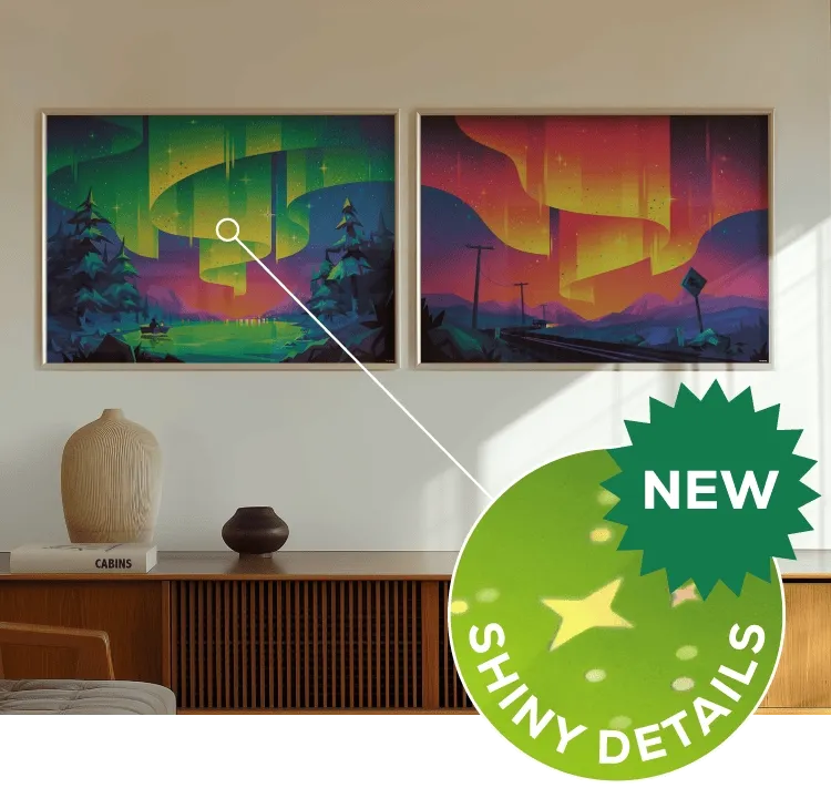 Aurora Gazing Posters: New & with Shiny Details!