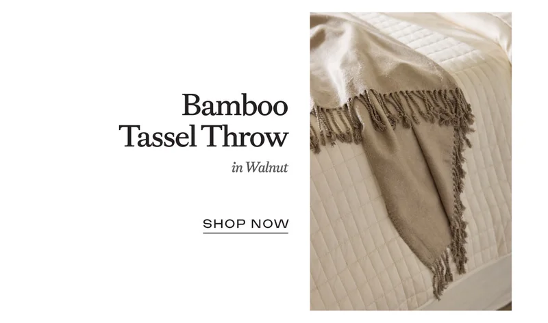 Bamboo Tassel Throw - Shop Now Bamboo Tassel Throw - Shop Now