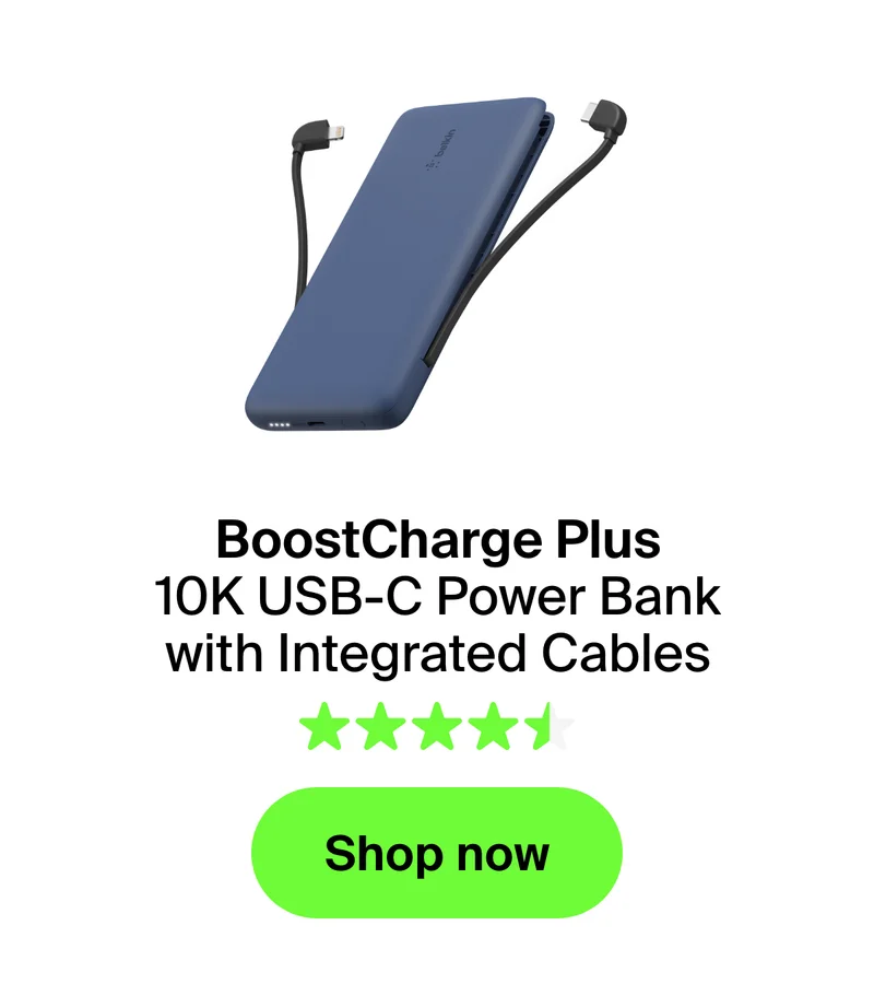 Two integrated cables.