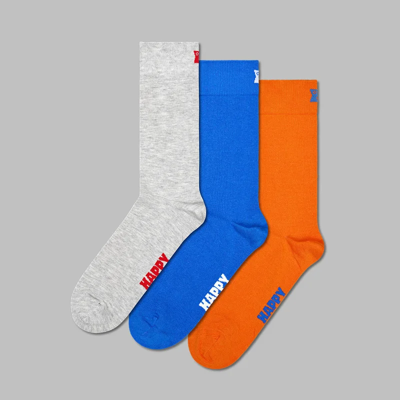 3-Pack Solid Socks
