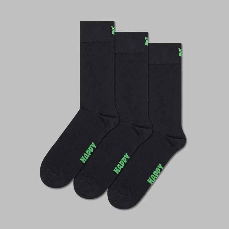 3-Pack Solid Socks