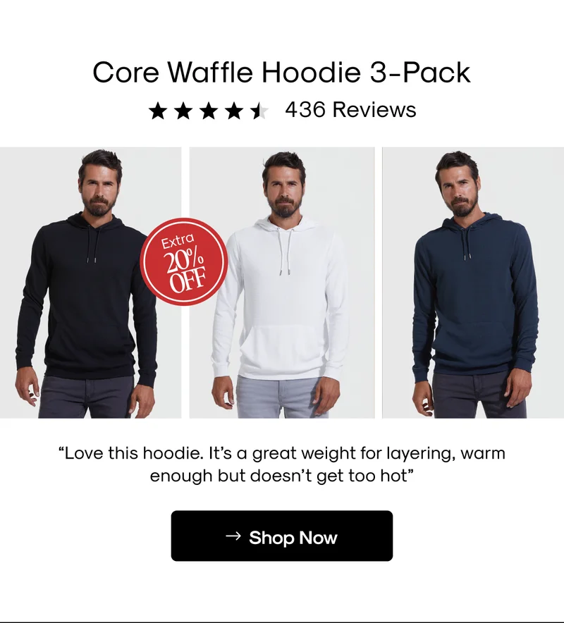 Waffle Hoodie 3 Pack