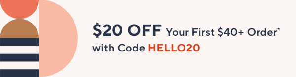 Unlock $20 off Your First Purchase