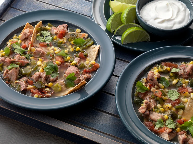 Chicken, Chile, and Corn Tortilla Soup
