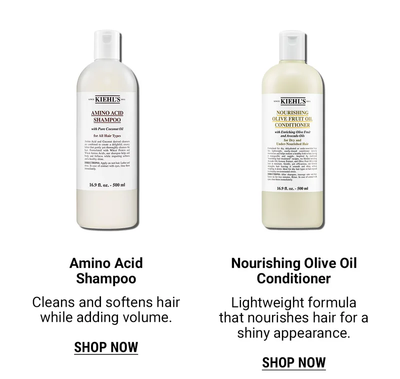 Amino Acid Shampoo, Nourishing Olive Oil Conditioner