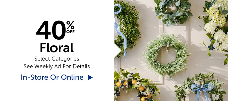 40% Off Floral - Select Categories