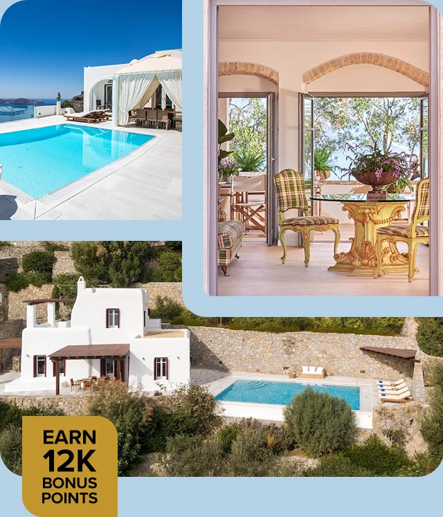 Discover relaxation by the sea in an idyllic private home rental in Greece.