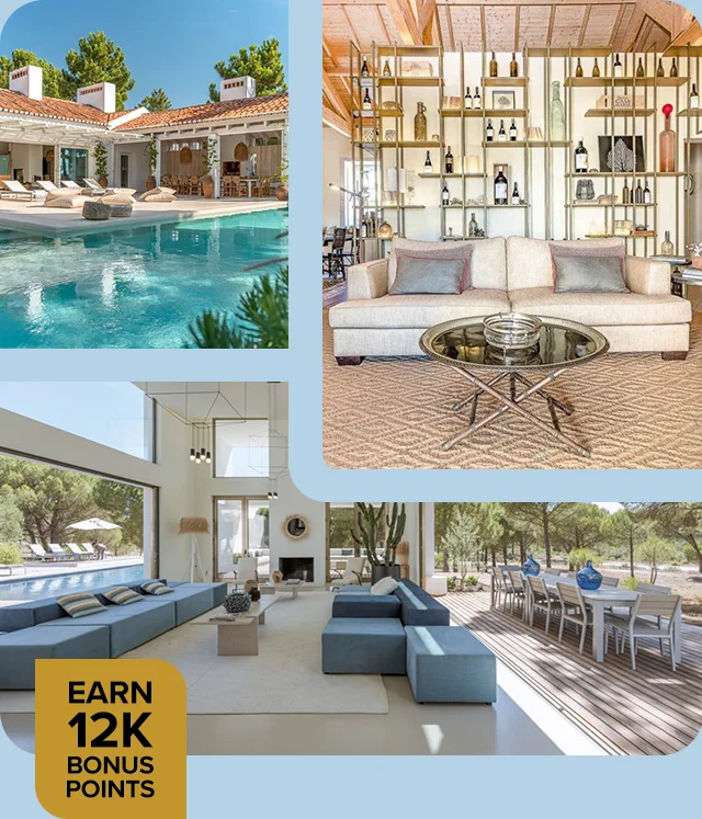 Indulge in a sun-soaked getaway at a luxurious private villa in Portugal.