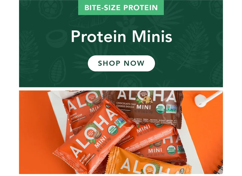 Shop mini protein bars