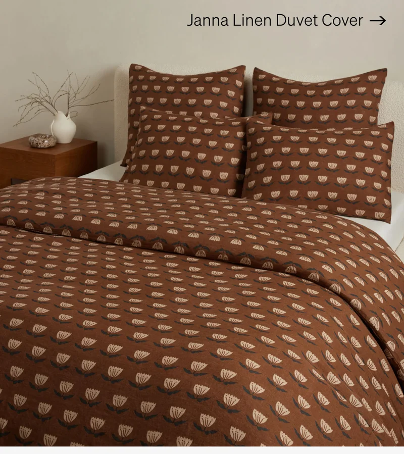 Shop Janna Linen Duvet Cover