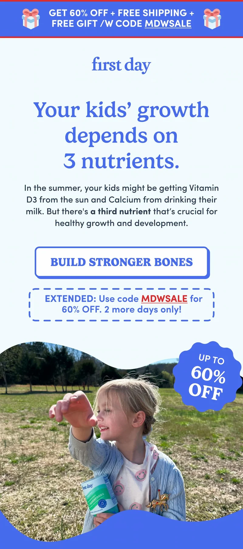 Your kids growth depends on 3 nutrients
