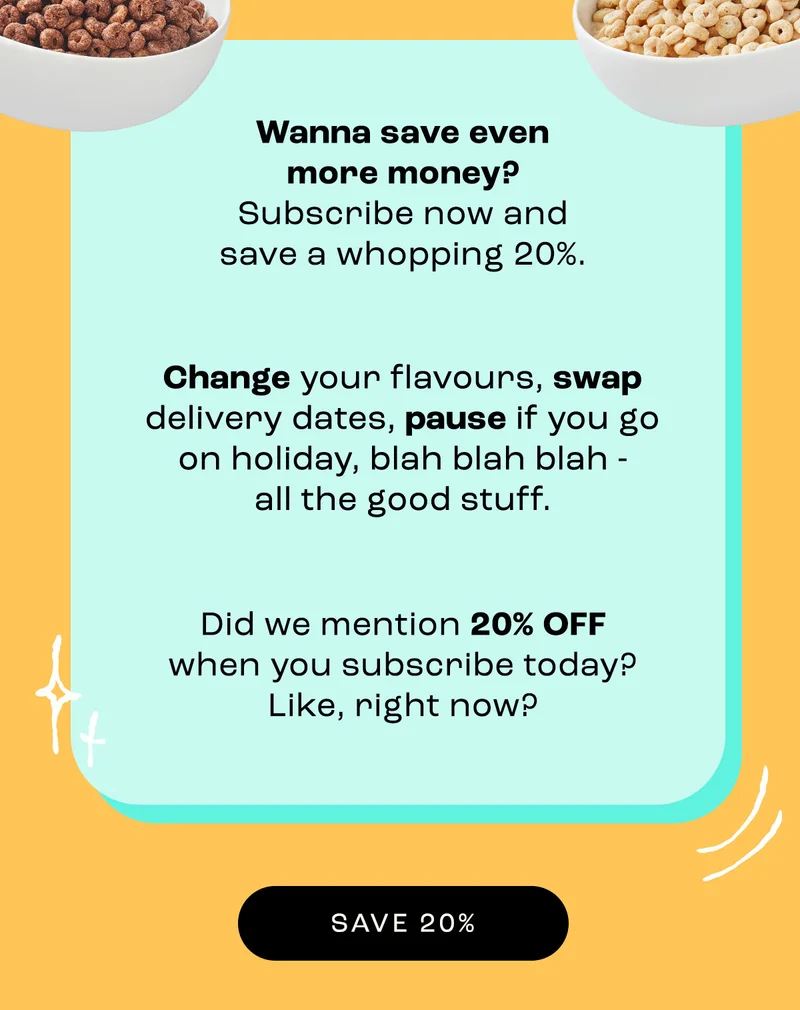 Save 20% on 6 packs