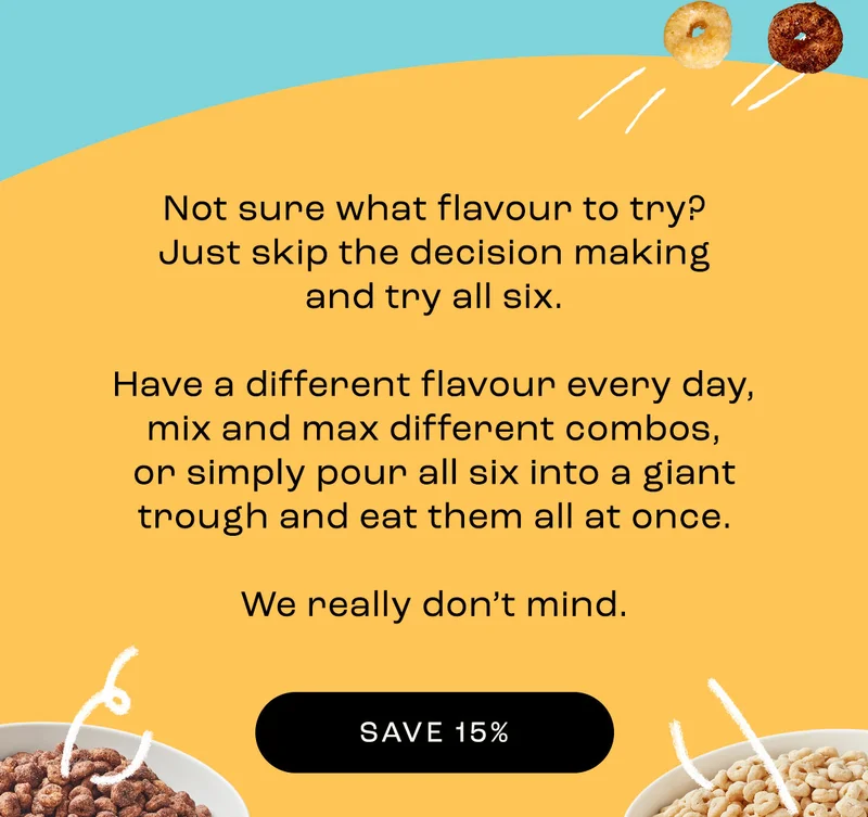Save 15% on 6 packs
