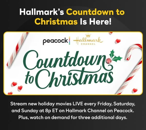 Hallmarks Countdown to Christmas Is Here