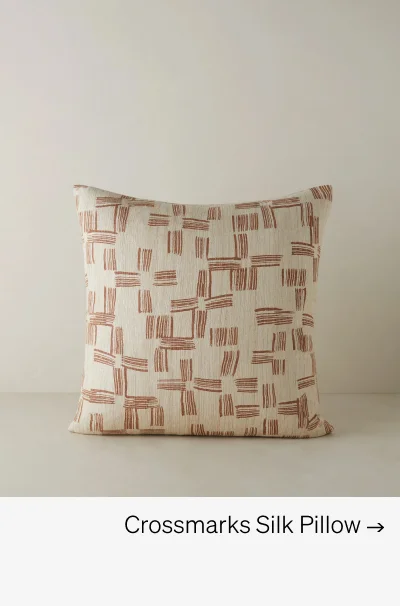 Shop Crossmarks Silk Pillow