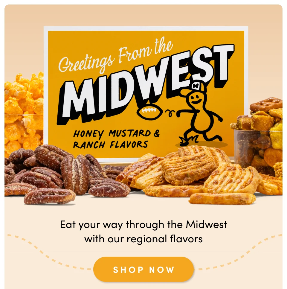 Greetings From the Midwest; Honey Mustard & Ranch Flavors. Shop Now