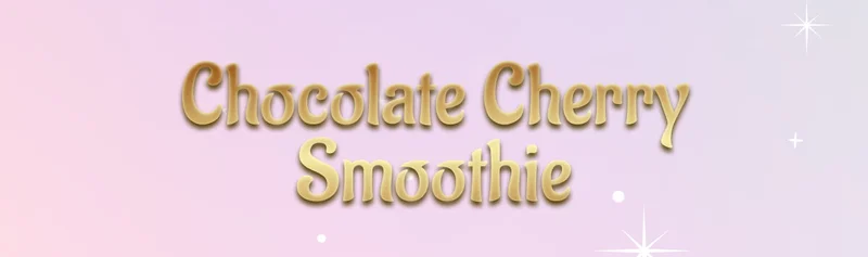 Chocolate Cherry Smoothie