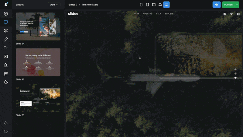 Slides No-code Editor