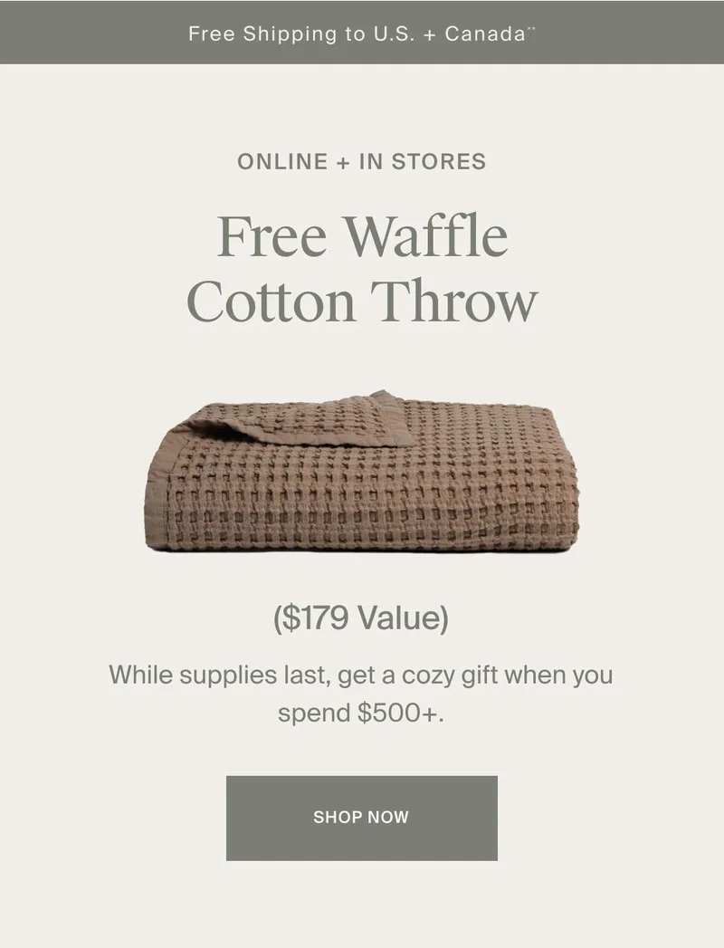 Shop Now before we run out