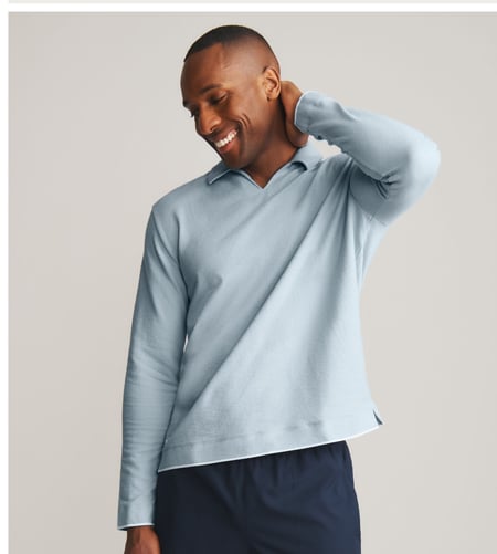 Seaside Terry Long Sleeve Polo