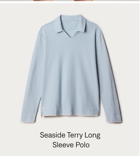 Seaside Terry Long Sleeve Polo