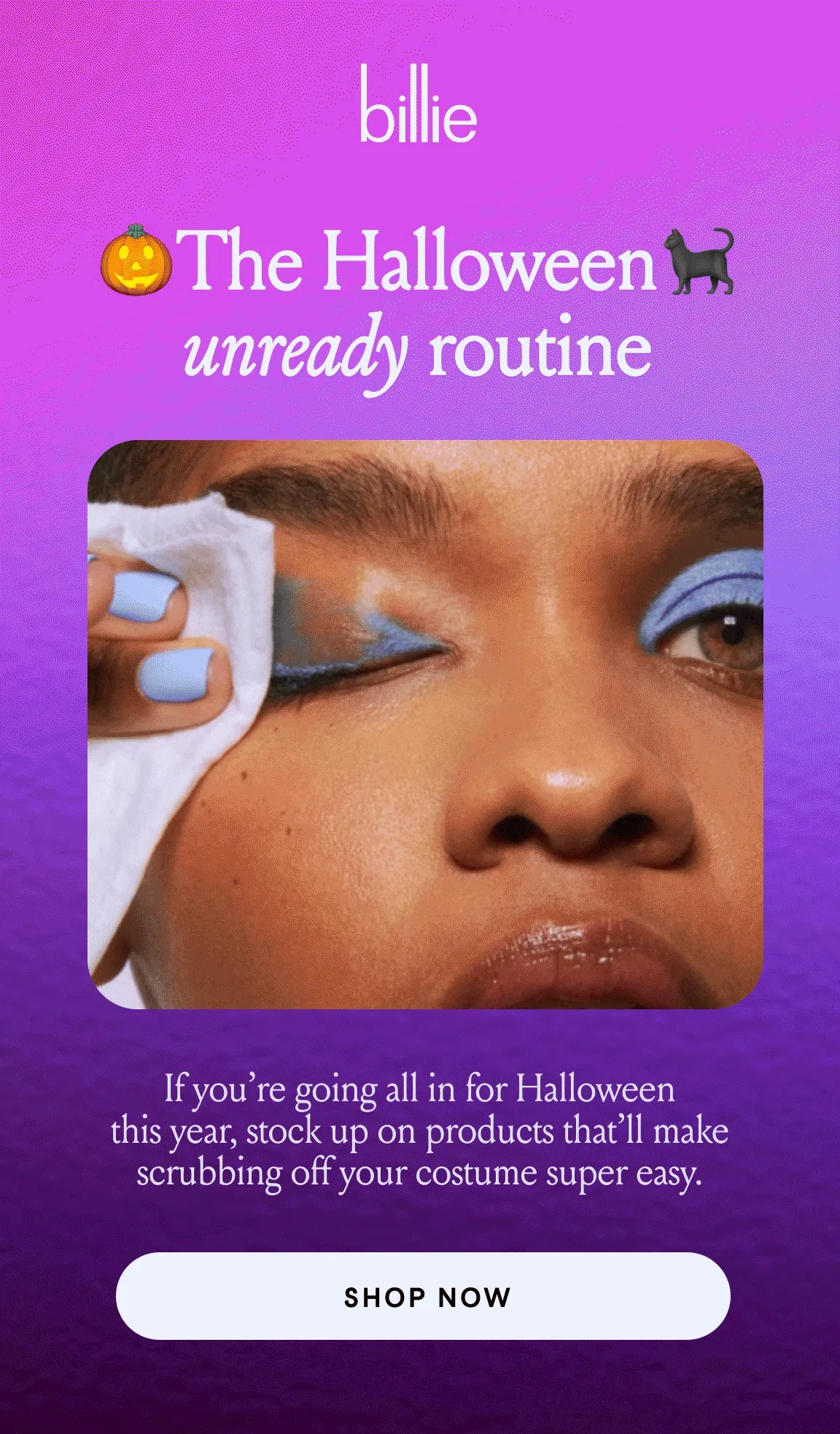The halloween unready routine