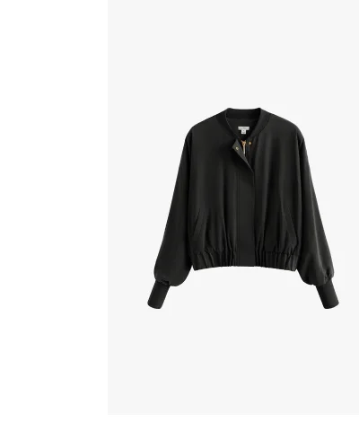 Washable Silk Relaxed Bomber