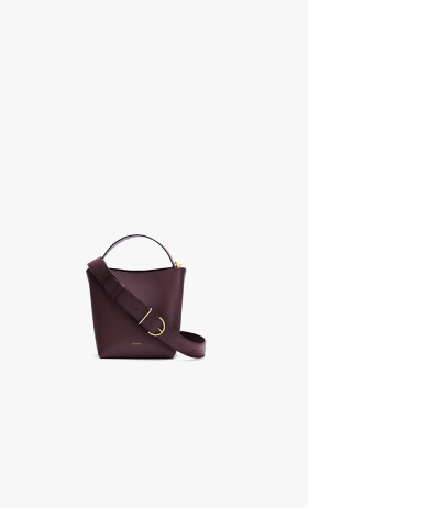 Mini Linea Bucket Bag Plum