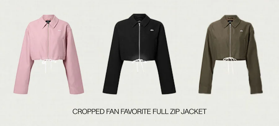CROPPED FAN FAVORITE FULL ZIP JACKET