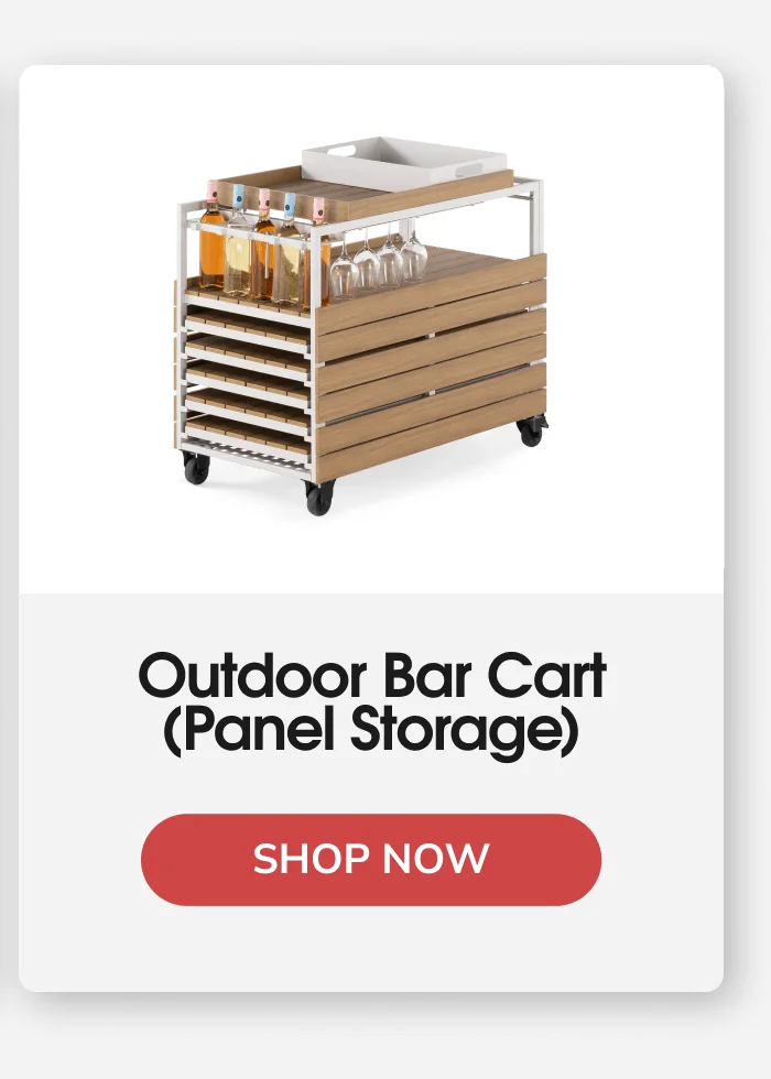 Transformer Outdoor Bar Cart (Panel Storage)