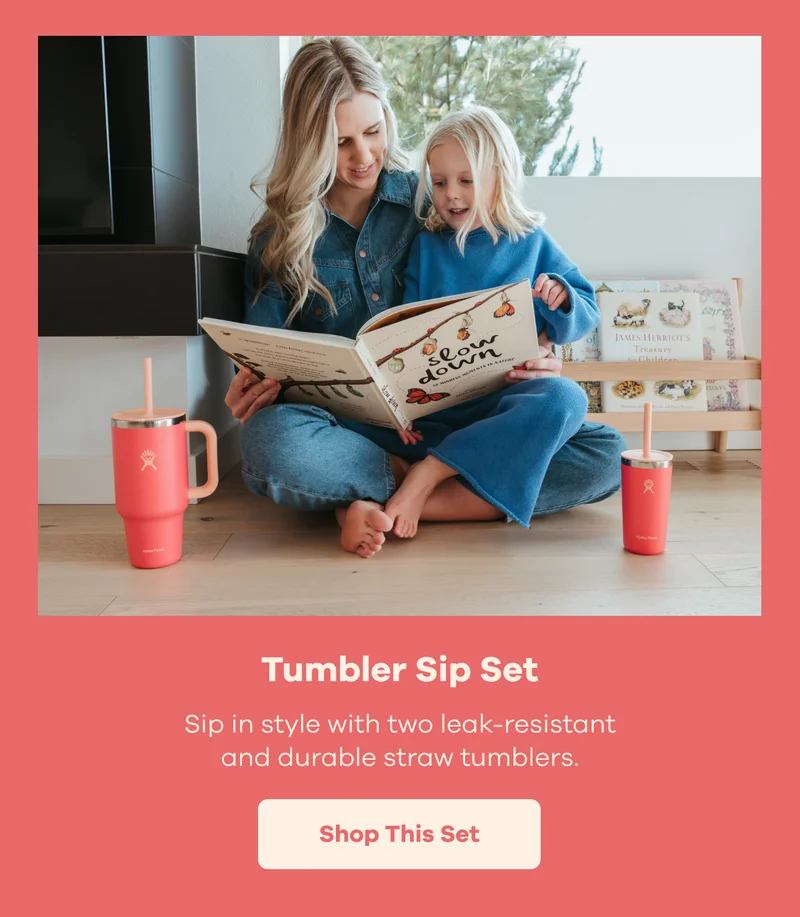 Tumbler Sip Set. Sip in style with two leak-resistant and durable straw tumblers. | Shop This Set