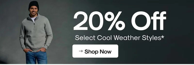 20% off Select Cool Weather Styles*