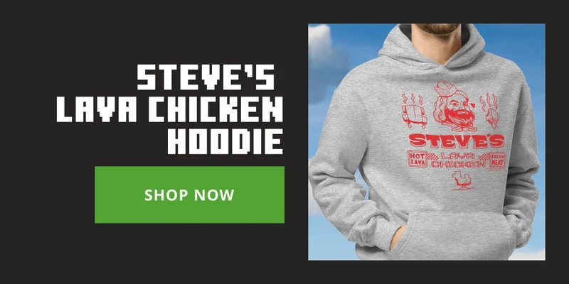 A Minecraft Movie Steve's Lava Chicken Unisex Oversized Hoodie