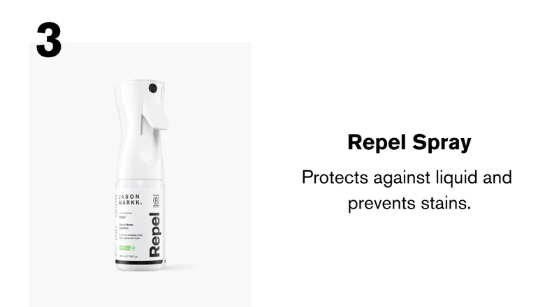 Repel Spray | Protects against liquid and  prevents stains.