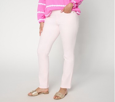 Belle by Kim Gravel Petite TripleLuxe Twill Lace Jeans