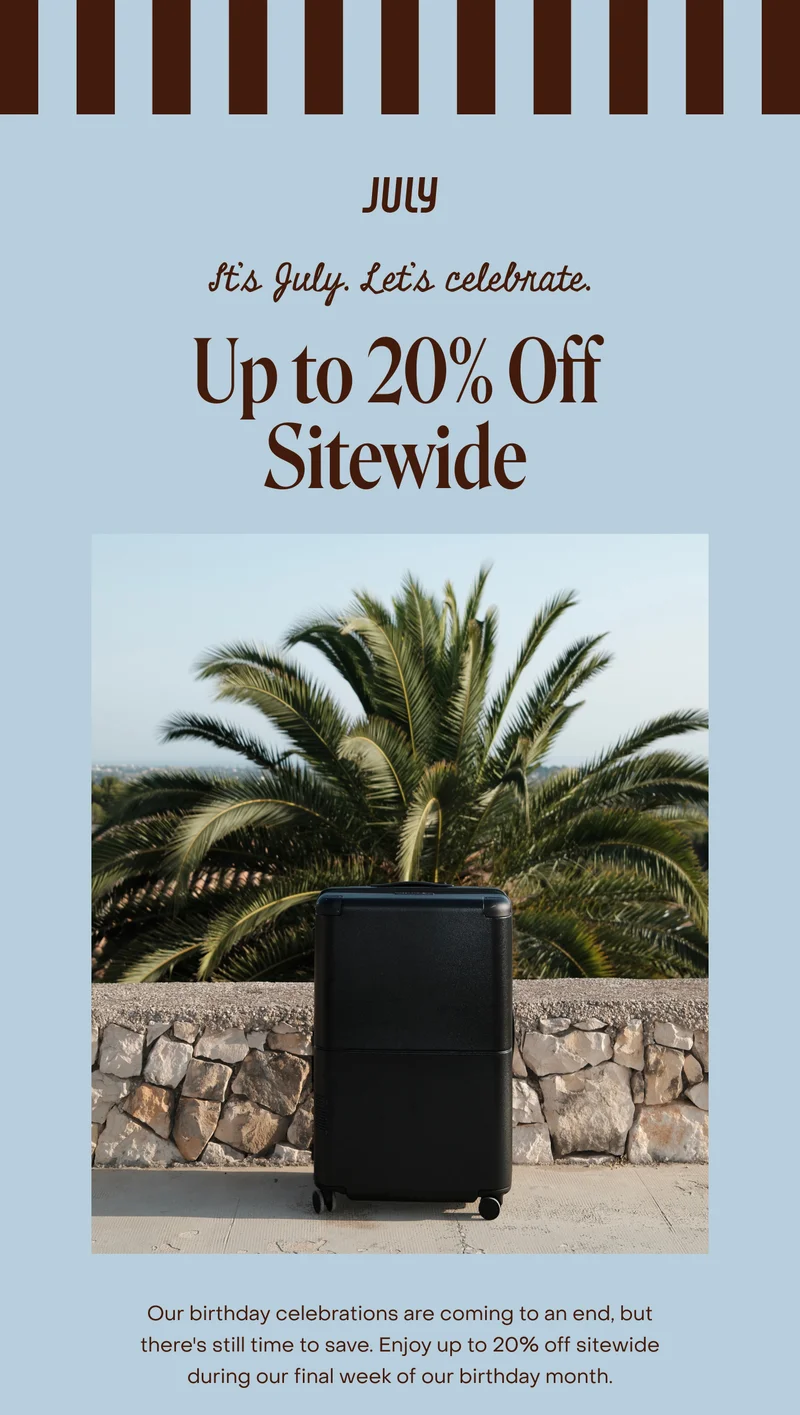 Up to 20% Off Sitewide. Our birthday celebrations are coming to an end, but there's still time to save. Enjoy up to 20% off sitewide during our final week of our birthday month.