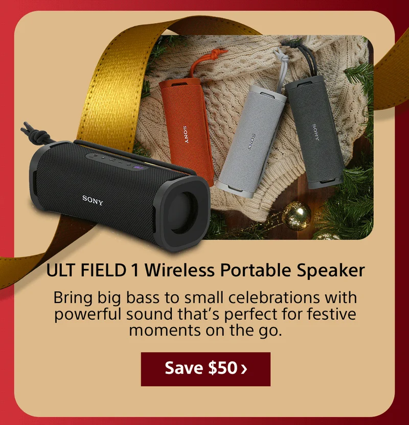 ULT FIELD 1 Wireless Portable Speaker Bring big bass to small celebrations with powerful sound that’s perfect for festive moments on the go. Save