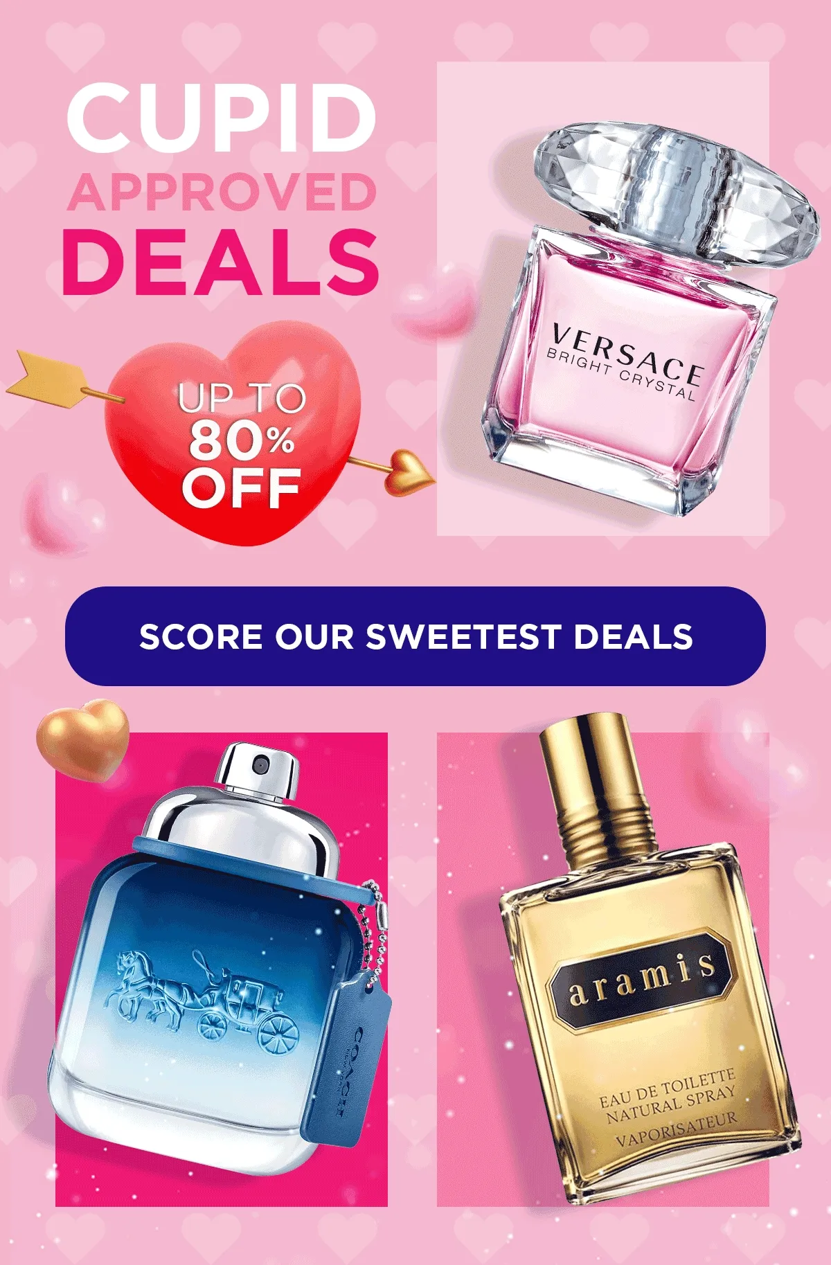 Up to 80% off best selling scents during Valentine’s Day deals